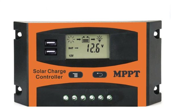 MPPT 12V/24V Automatic Identification Solar Controller With USB Output, Model: 40A